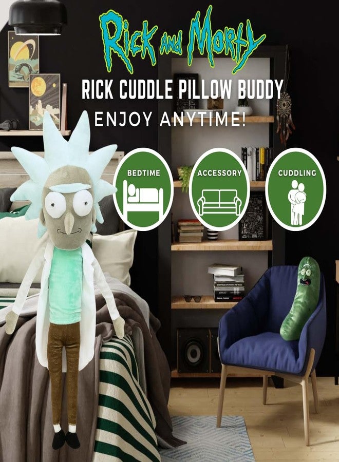 Franco Collectibles Kidult Adult Swim Rick & Morty Super Soft Plush, (100% Officially Licensed Product), Rick The Scientist - Image 2