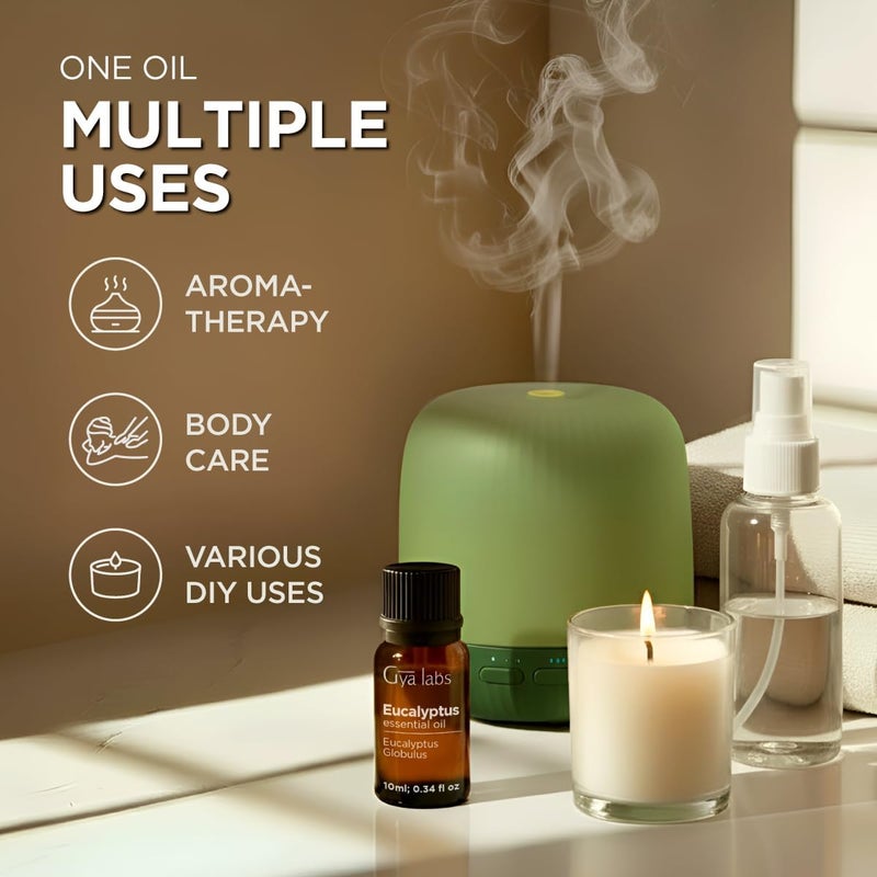 Gya Labs Eucalyptus Essential Oil - 0.34 Fl Oz - for Hair, Skin, Diffuser, Aromatherapy & DIY Candle Making Scent - Image 5