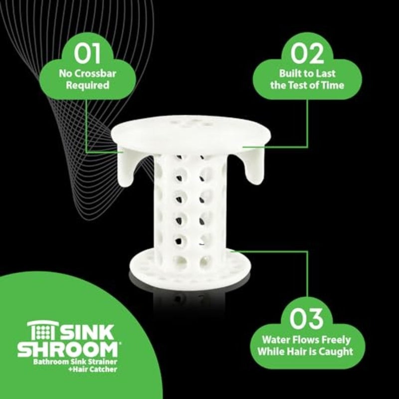 SinkShroom حامي استنزاف الحوض الثوري لالتقاط الشعر / المصفاة / الفخاخ - Image 5