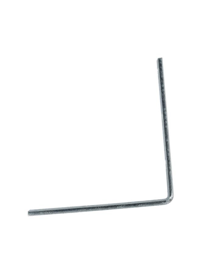 ACE 6-Screw Holes Durable Zinc Corner BrSilver 5 x 1inch 01-3404-275  - Image 1