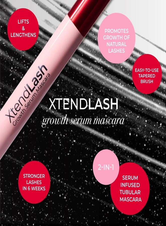 MCoBeauty XtendLash Growth Serum Tubular Mascara, Lengthening Formula for Luxuriously Long Lashes, Vegan, Cruelty Free Cosmetics - Image 2