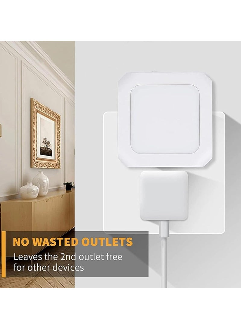 Yakiter Dimmable Night Light, LED Nightlights Plug in Wall, Stepless Dimming, Brightness Adjustable for Kids, Baby, Bedroom, Bathroom, Hallway, Stair, Kitchen, Corridor, Warm White, 2 Pack - Image 4