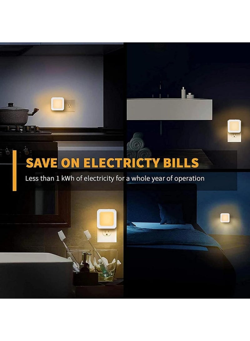 Yakiter Dimmable Night Light, LED Nightlights Plug in Wall, Stepless Dimming, Brightness Adjustable for Kids, Baby, Bedroom, Bathroom, Hallway, Stair, Kitchen, Corridor, Warm White, 2 Pack - Image 5