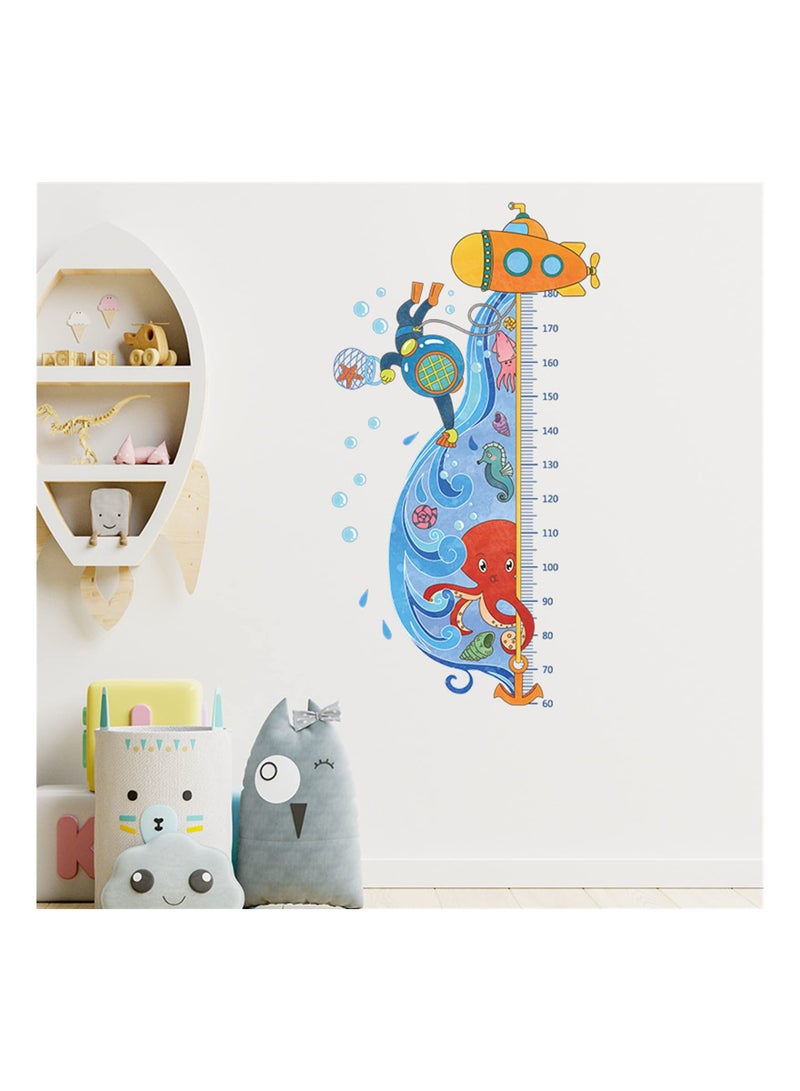 SYOSI Outer Space Kids Height Growth Chart Wall Stickers Decals Peel and Stick Removable for Baby Toddler Nursery Living Room Bedroom Wall Decor  - Image 2