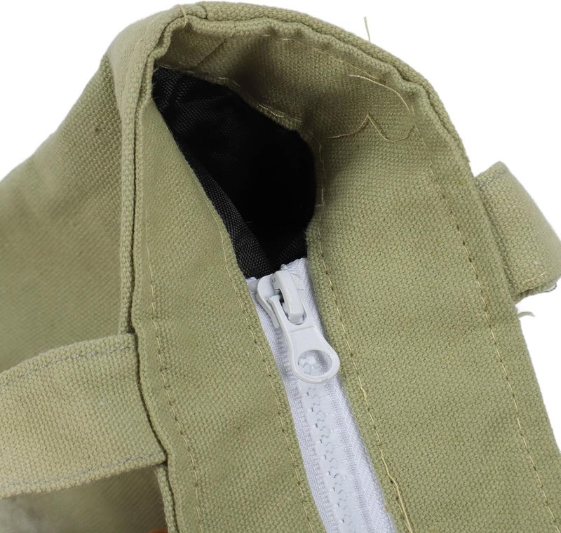 Pet Canvas Shoulder Bag, Breathable Adjustable Cat Carrier Bag, Light Green 44x40cm - Lightweight Portable Design, Escape Proof, Ideal for Travel and Camping (L) - Image 5