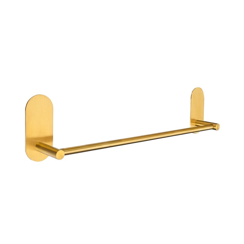 HouseAid 18 Inch Self Adhesive Towel Bar for Bathroom Stainless Steel Adhesive Hand Towel Rod No Drilling Modern Towel Holder Brushed Gold