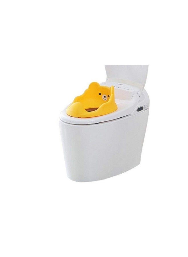 أر فور رابيت مقعد تدريب على استخدام المرحاض قابل للتكيف من Tiny Tots للأطفال حديثي الولادة من سن 6 إلى 48 شهرًا، سعة وزن 18 كجم (برتقالي أصفر) - Image 5