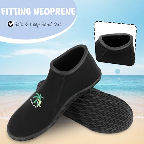 XUKER Kids Neoprene Diving Boots for Boys Girls Toddlers 3mm Sand Beach Shoes for Scuba Diving Snorkeling Rafting, Windsurfing - Image 4