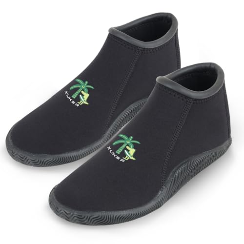 XUKER Kids Neoprene Diving Boots for Boys Girls Toddlers 3mm Sand Beach Shoes for Scuba Diving Snorkeling Rafting, Windsurfing - Image 1