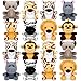 Elcoho 16 Piece Safari Mini Stuffed Jungle Animal Set  Small Stuffed Forest Animal 375 Inch Animal Keychain Plush Toys for Kids Birthday Parties - Image 4