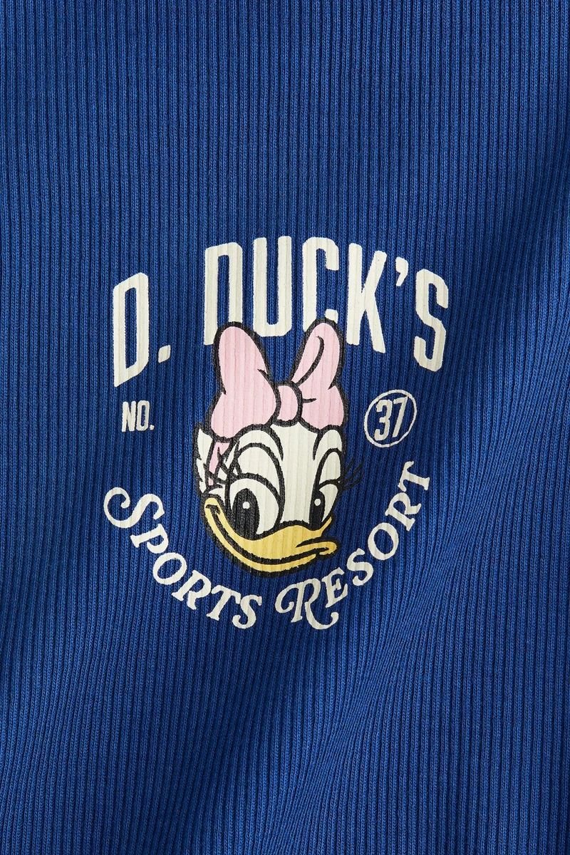 H&M Ribbed cotton jersey dress