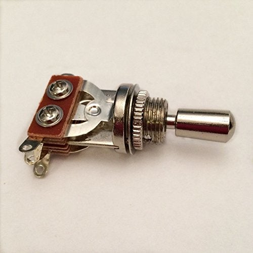 JD.Moon Electric Guitar 3 Way Toggle Switch Pickup Selector Switch with Brass Tip Knob (Chrome) - Image 2