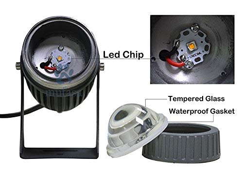 Mufasa 15 Watts Outdoor LED IP65 Waterproof Wall Lamp Long Distance Spot Light, Warm White-Aluminium - Image 5