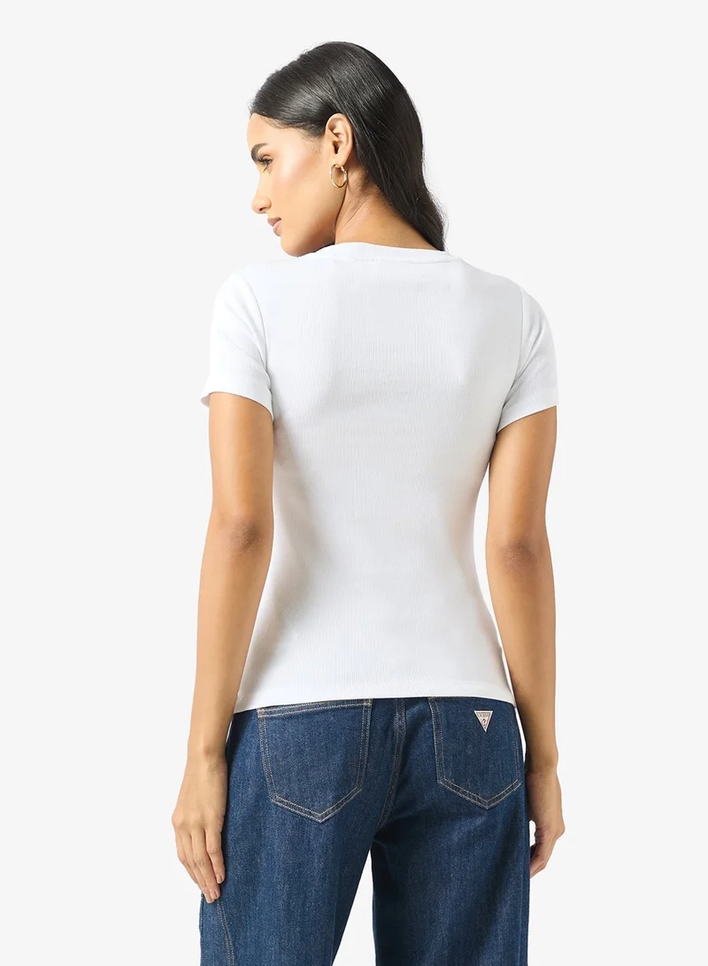 GUESS Crew Neck Slim Fit T-Shirt