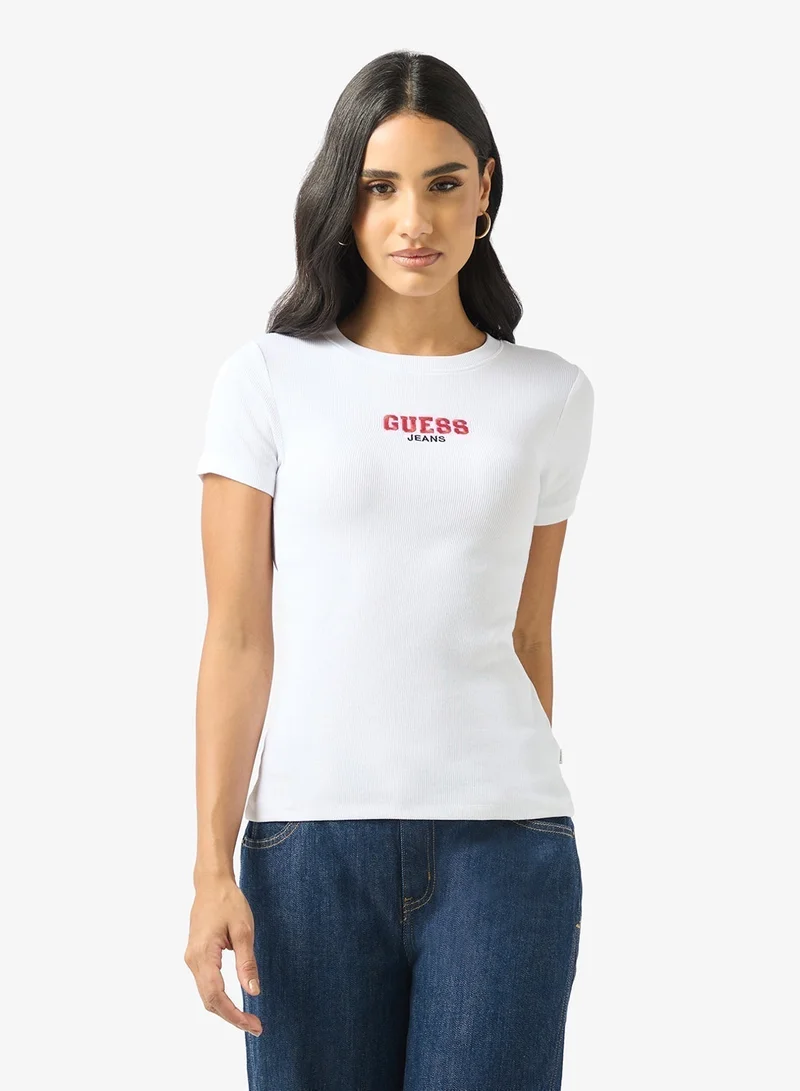 GUESS Crew Neck Slim Fit T-Shirt