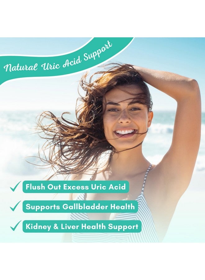 NutriONN Uric Acid Flush - Herbal Uric Acid Cleanse Supplement - With Tart Cherry, Celery Seed Extract, Chanca Piedra, Devil’s Claw & Green Coffee Bean - Vegan - Supports Gallbladder and Kidney Health - Image 2