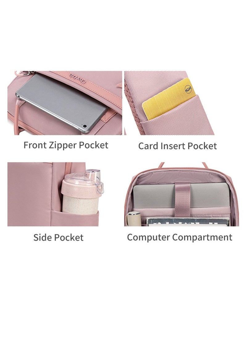 Chantria CB00639 Women Laptop Backpack Casual Business Travel Multi-Compartment Easy Carry Trend Bag (15.6'') Khaki - Image 5