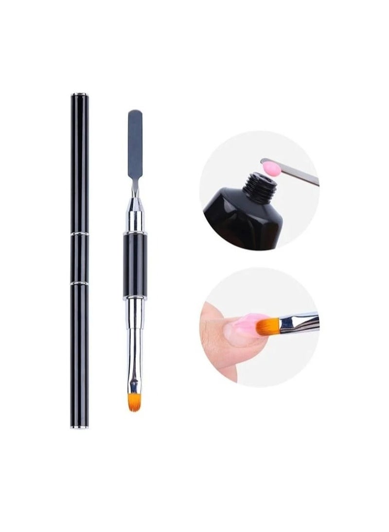 Generic Double End Brush Pusher Multi Function UV Gel Acrylic Painting Pen Multicolour  - Image 2