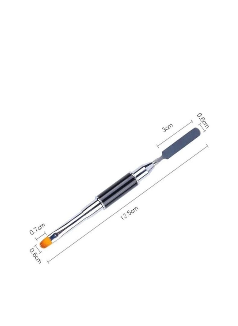 Generic Double End Brush Pusher Multi Function UV Gel Acrylic Painting Pen Multicolour  - Image 4