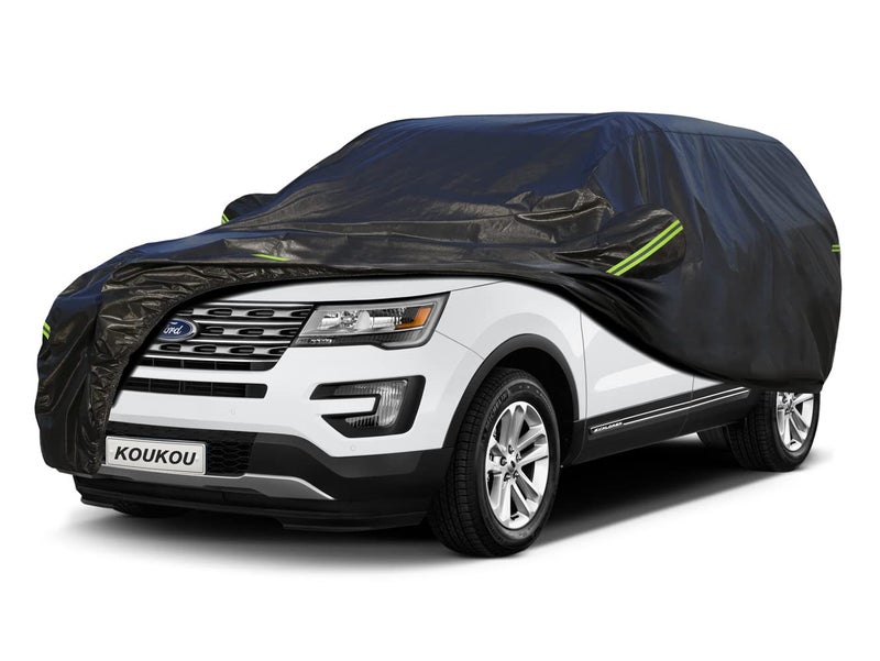 KouKou SUV Car Cover Waterproof All Weather 7 Layers Outdoor Jeep Car Covers for Automobiles Rain Snow UV Protection Universal Fit BMW X5 Ford Explorer Acura MDX ectLength 191201 inch
