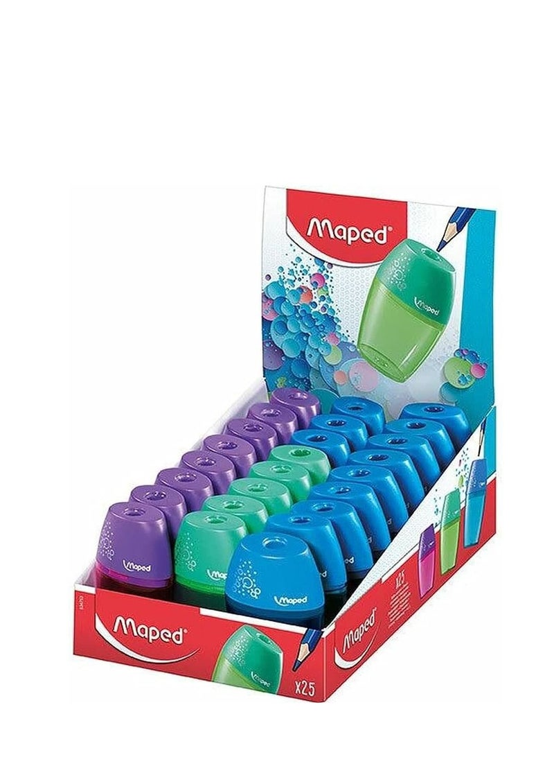 Maped 25-Piece Shaker Single Hole Sharpener Multicolour - Image 1