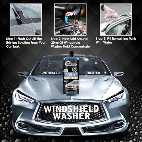 Antson 450mL Windshield Washer Fluid for Car | Car Windshield Cleaner Liquid in Concentrate Form (20ml for 1L Tank) A Streak Free Finish with Our Car Wiper Liquid Gives 100% Optical Vision (450 ml) - Image 4