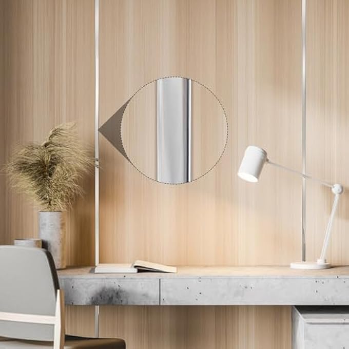 PEEL AND STICK MOLDING TRIM WATERPROOF MIRROR TAPE BORDER FLEXIBLE WALL TRIM MOLDING SELF ADHESIVE FOR HOME DECORATION WALL PROTECTION(32.8 FT) - Image 2