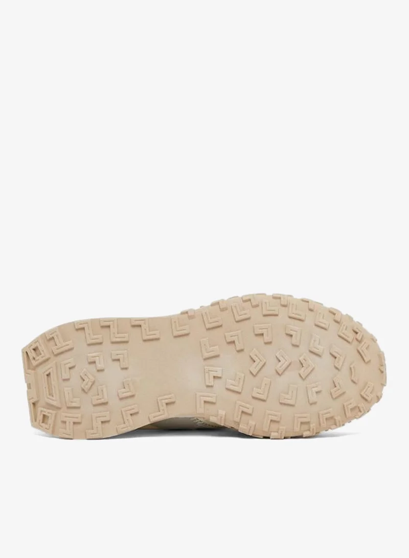 Styli Double Lace Up Textured Sneakers