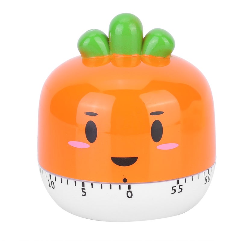 Cartoon Mechanical Manual Kitchen Cooking Timer Alarm Reminder Timepiece Countdown ToolOrange - Image 1