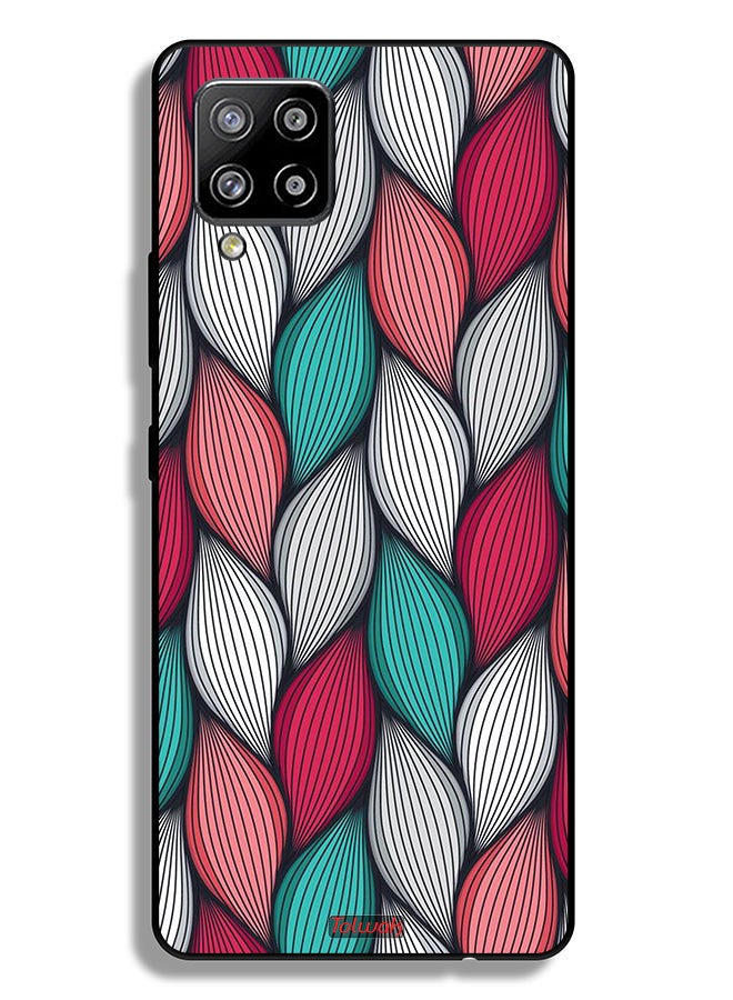 Tolwak Samsung Galaxy A42 5G Protective Case Cover Feather Pattern - Image 1