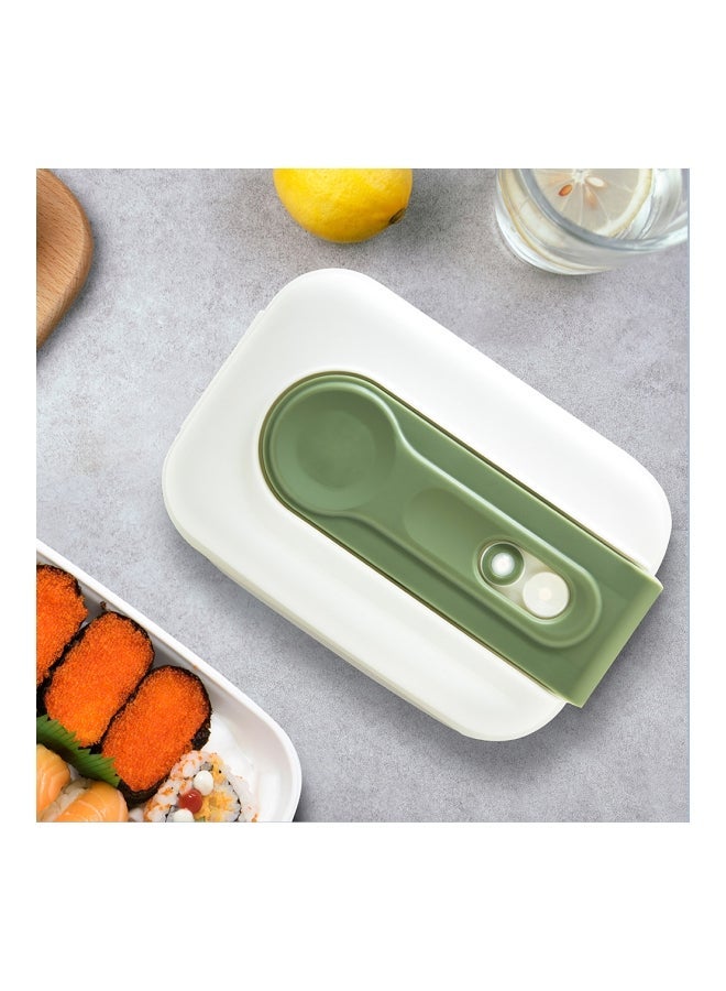 NIBEMINENT Leak Proof Silicone Food Storage Container White/Green 19.2x13x9.6cm  - Image 5