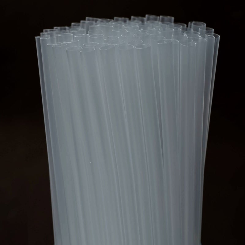 Clear Straws200 Pcs Long Disposable Plastic Drinking Straws 023diameter and 102longClear