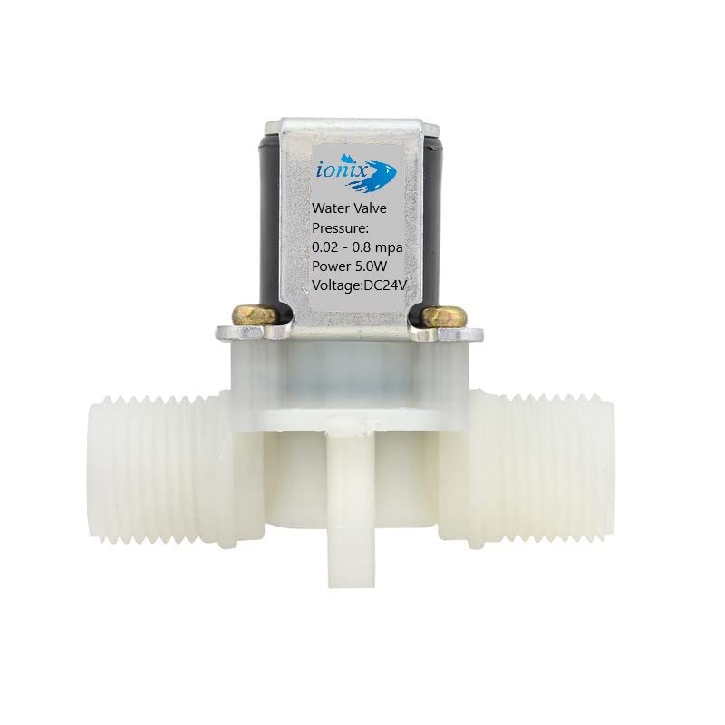 IONIX 1/2 Inch Inlet-Outlet Diaphragm Solenoid Valve for Water Purifiers domastic, Commercial, Agricultulture, Irrigation, Hydroponics, Aquaponics, Aquarium and many more 24 V dc) - Image 1