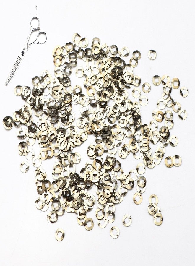TorSor 15 Pack Hair Cutting Scissors Clicker Plate Replacement Internal Single Layer Stainless Steel Gasket Washer For Hairdressing Scissor Repair Parts Barber Thinning Shears 5 Different Sizes - Image 5