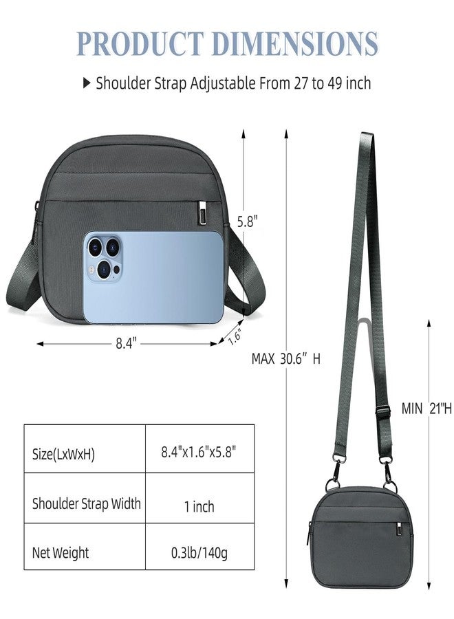 MAXTOP Small Crossbody Bags for Women with Detachable Strap Cross Body Bag Sling Cell Phone Purse for Traveling Walking Yoga(Dim Grey) - Image 5