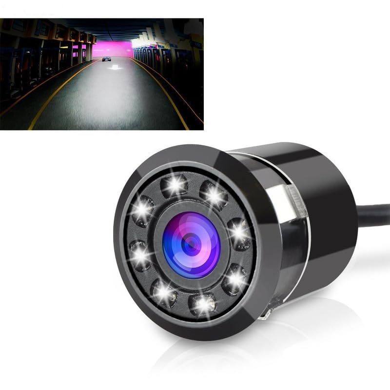 Auto Pearl Car Rear View Reverse Parking Camera with HD Night Vision (8 LED), Waterproof & Shockproof, 170 Degree Wide Angle Compatible with Bolt - Image 3