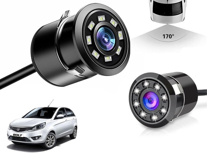 Auto Pearl Car Rear View Reverse Parking Camera with HD Night Vision (8 LED), Waterproof & Shockproof, 170 Degree Wide Angle Compatible with Bolt - Image 1