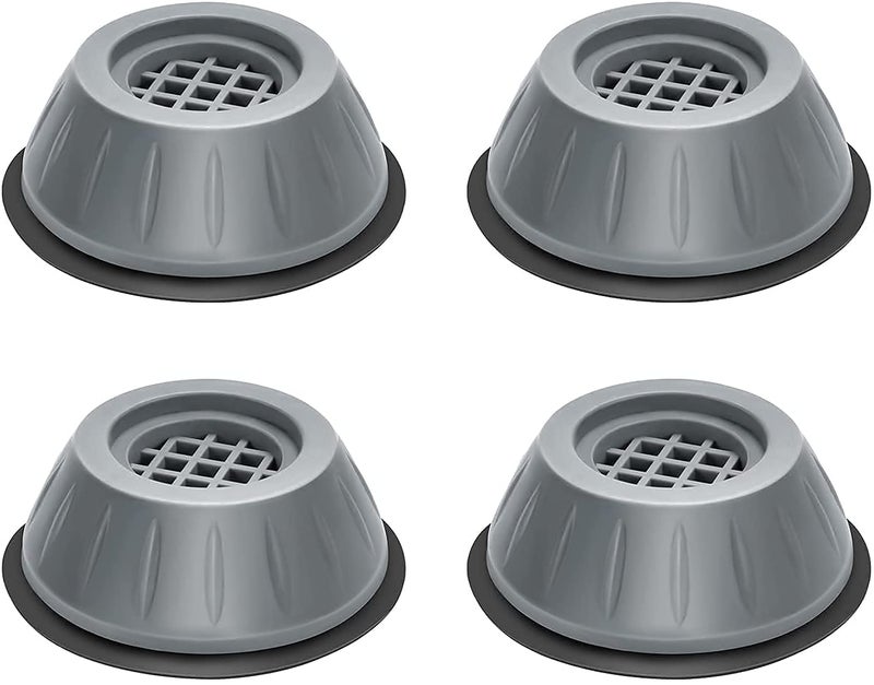 GION GION Anti Vibration Washing Machine Washer Refrigerator Base Non Slip Heightening Pads with Suction Cup Fridge Table Leveling Feet Anti Walk Pads Shock Absorber Furniture Lifting Base for Home 4Pcs  - Image 1