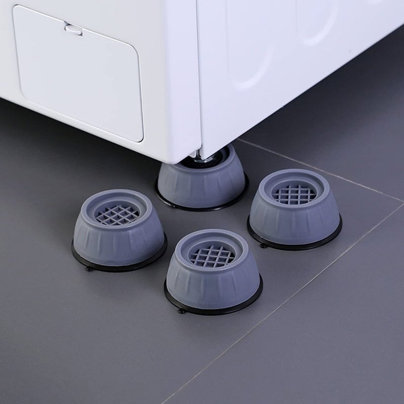 GION GION Anti Vibration Washing Machine Washer Refrigerator Base Non Slip Heightening Pads with Suction Cup Fridge Table Leveling Feet Anti Walk Pads Shock Absorber Furniture Lifting Base for Home 4Pcs  - Image 3