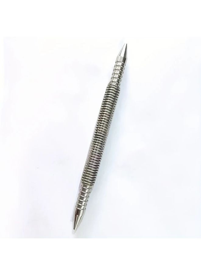 Dual Tip Head Spring Loaded Center Punch Set High Carbon Steel Hand Tool - Image 1