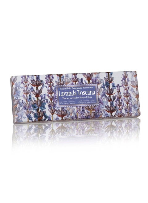 Lavender Rounded Pleated Soaps 3x100g