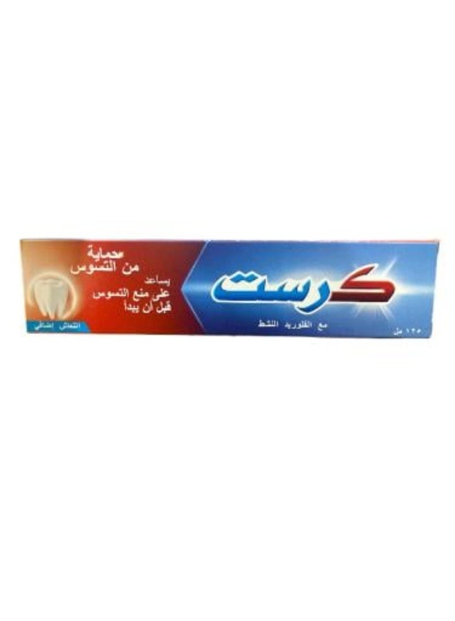 معجون اسنان كرست بالفلوريد النشط، انتعاش إضافي، 125 مل