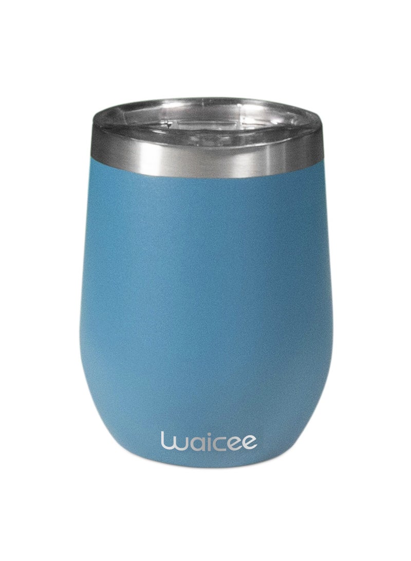 WAICEE Wine Tumbler Steel Blue 12OZ / 350ML - Image 1