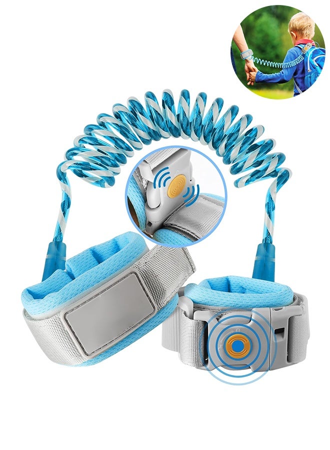 Sweet Life Kid Leash, 4.9ft Anti Lost Wrist Link for Toddlers with Induction Lock, Reflective Toddler Wrist Leash, Child Leash Harness, Leash for Kids (Light Blue) - Image 1