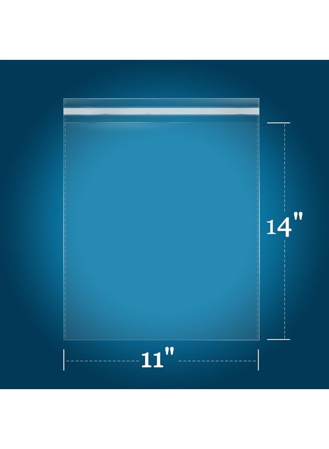 iMailer 100 Count - 11" x 14" Self Sealing Cellophane Bags- Large Clear Cello Plastic Poly Bags for Prints, Photos, Documents, Clothing, T-Shirt - Image 2