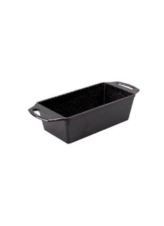 LODGE Seasoned Even Heating Dual Handle Cast Iron Loaf Pan Black 8.5 x 4.5 inch BW8LP  - Image 1