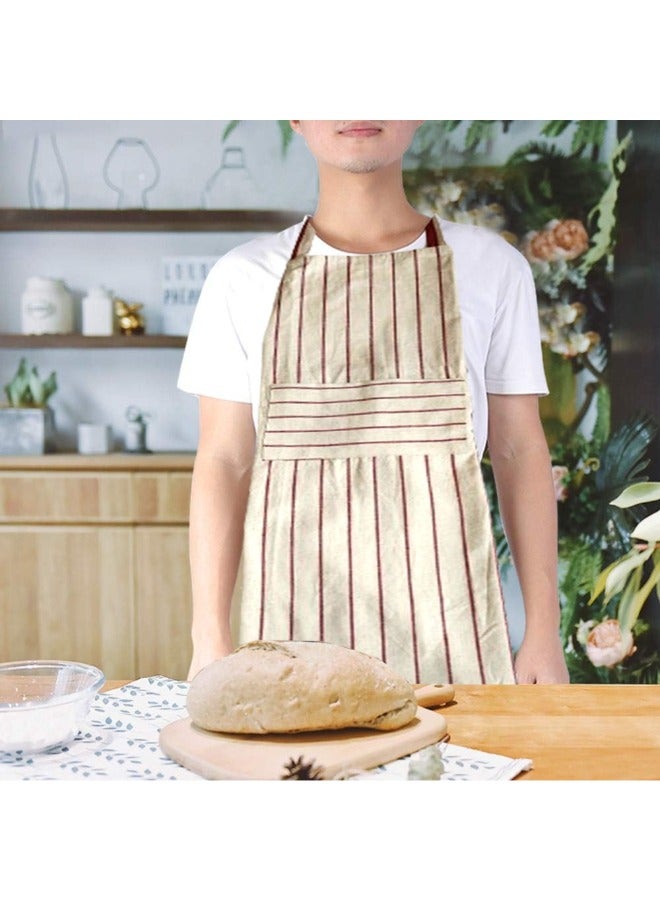 BYFT Orchard Kitchen Apron-Classic Striped (Red and White) - Image 4