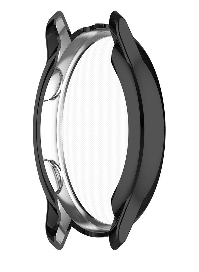 AWADUO for Samsung Galaxy Watch Active 40mm TPU Transparent Protective Case Cover, Overall Protective Case Cover for Samsung Galaxy Watch Active SM-R500, Soft and Durable (Black) - Image 2