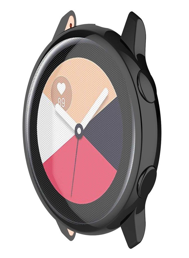 AWADUO for Samsung Galaxy Watch Active 40mm TPU Transparent Protective Case Cover, Overall Protective Case Cover for Samsung Galaxy Watch Active SM-R500, Soft and Durable (Black) - Image 4