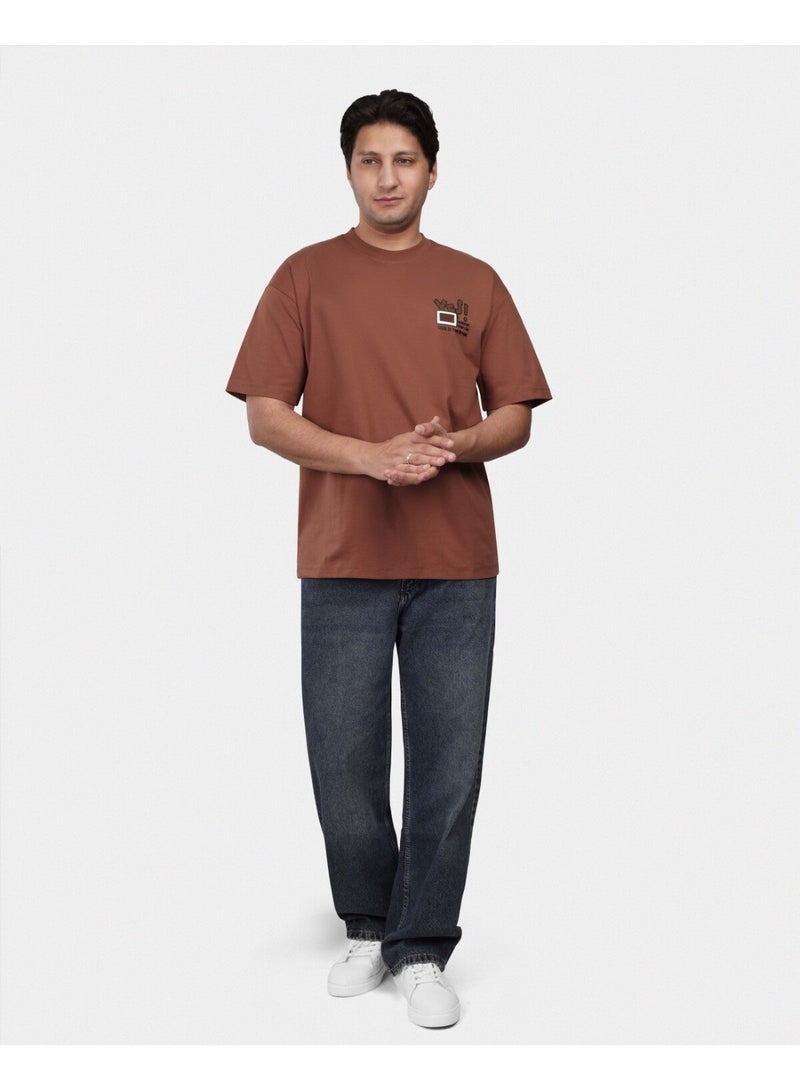 TORINESE "Inspire Terracotta" Graphic Oversize - Image 1